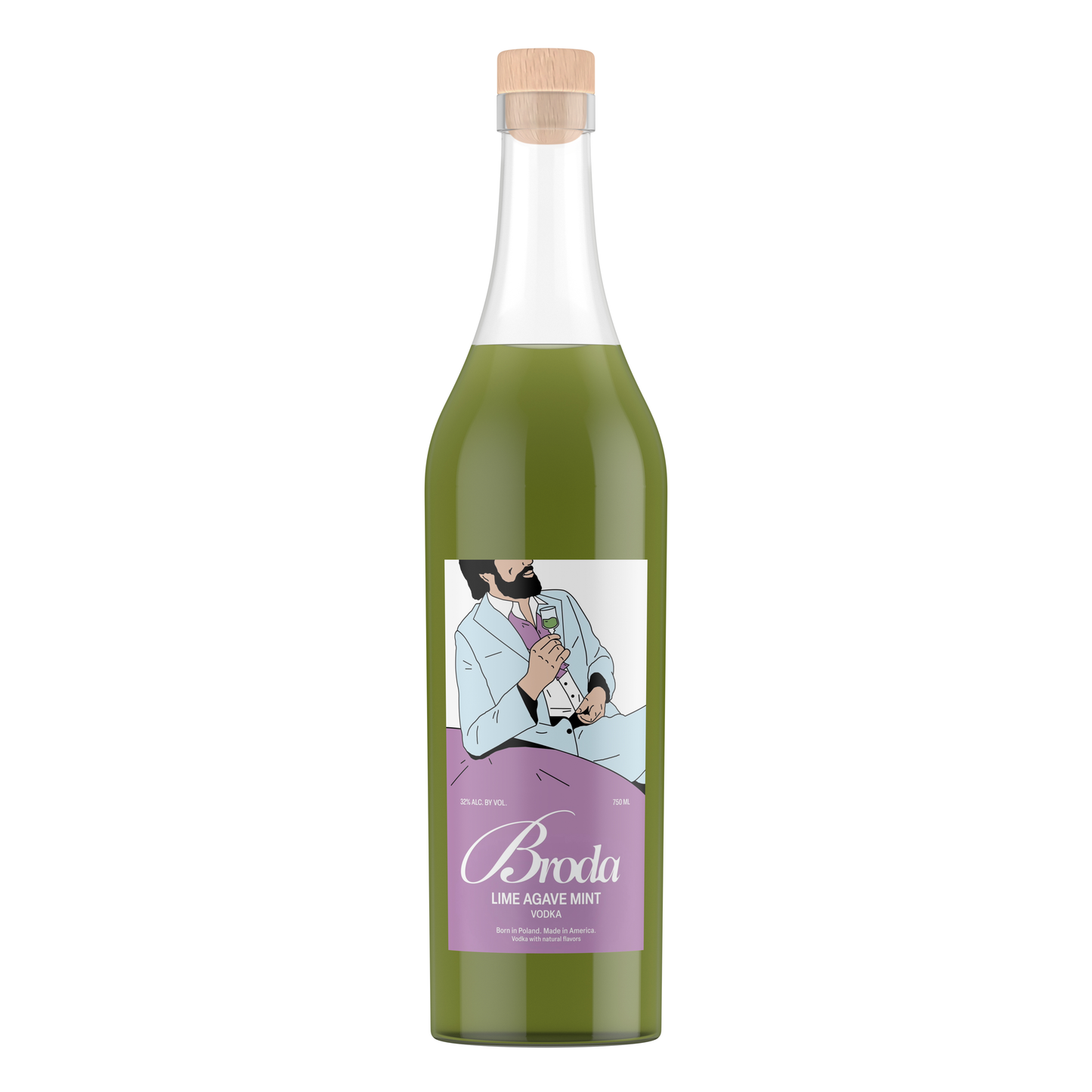 PRE-ORDER Broda Lime Agave Mint Vodka (750mL)