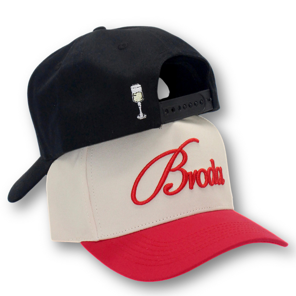 Broda Signature Trucker - Vintage Cream & Red
