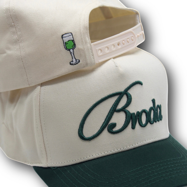 Broda Signature Trucker - Vintage Cream & Green