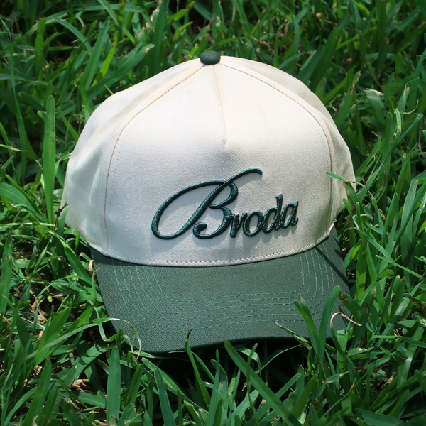 Broda Signature Trucker - Vintage Cream & Green
