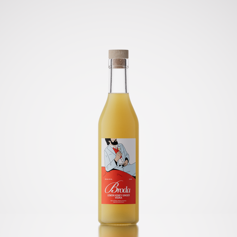 Broda Lemon Honey Ginger Vodka (350ml)