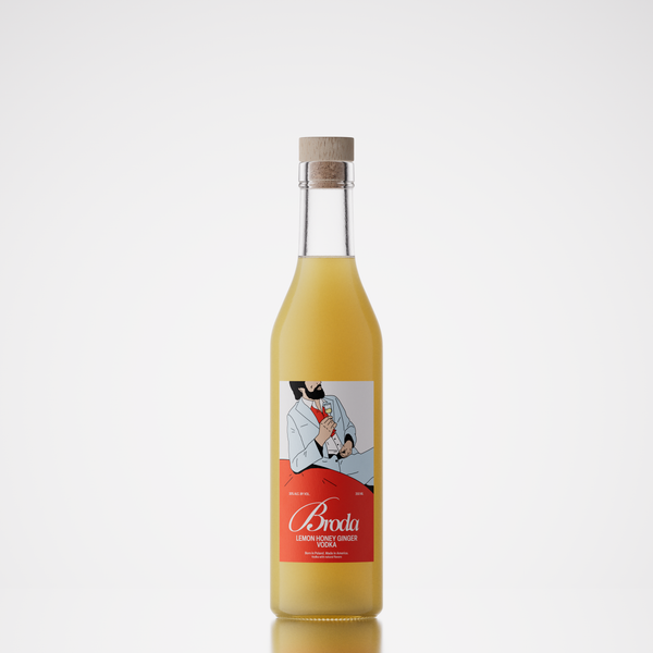 Broda Lemon Honey Ginger Vodka (350ml)