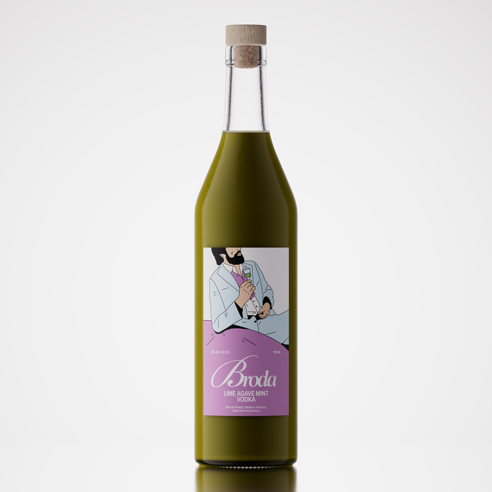 Broda Lime Agave Mint Vodka (750mL)