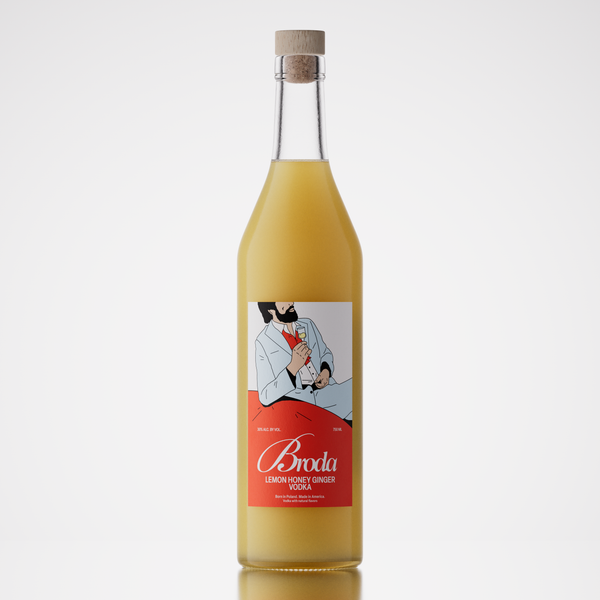 Broda Lemon Honey Ginger Vodka (750mL)