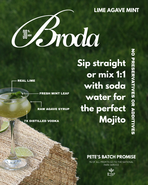 Broda Lime Agave Mint Vodka (750mL)