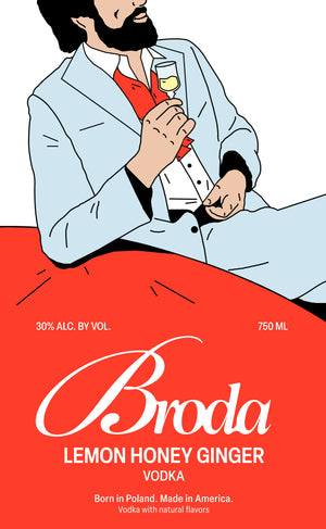 Broda Lemon Honey Ginger Vodka (750mL)
